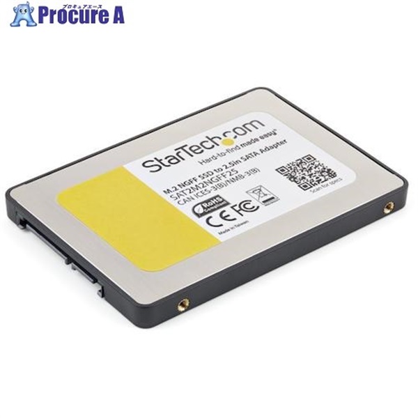 スターテック HDDコンバーター/M.2 SSD - 2.5インチ SATA/アダプタケース/NGFF SAT2M2NGFF25  1箱  STARTECH.COM社 ▼492-8215