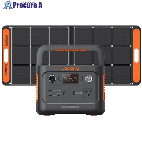 Jackery Solar Generator 300Plus ポータブル電源 ソーラーパネル1枚セット SG-300C-1  1S  (株)Jackery Japan ▼592-5683