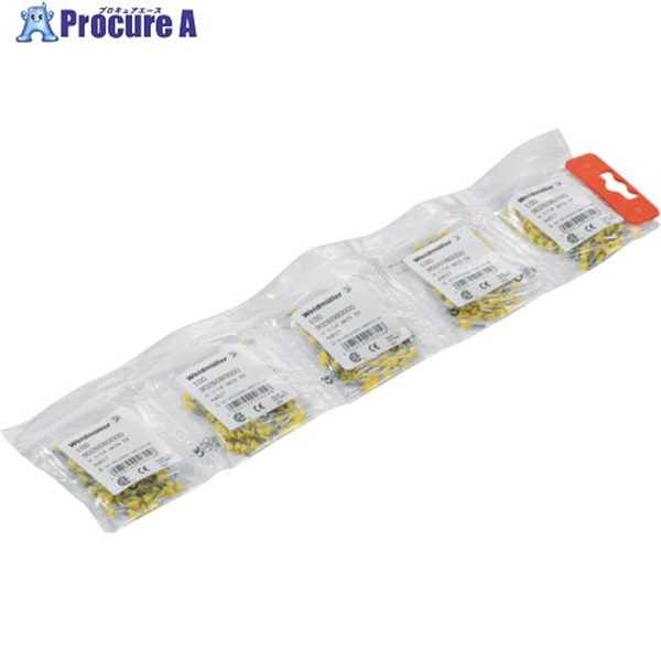 ワイドミュラー 絶縁カバー付圧着端子 H0.5/12 OR SV フェルール 9028260000  100個 ▼449-6345