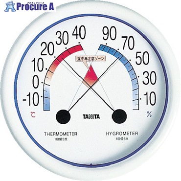 TANITA 食中毒注意ゾーン付温湿度計 5488 5488  1個  (株)タニタ ▼765-8427