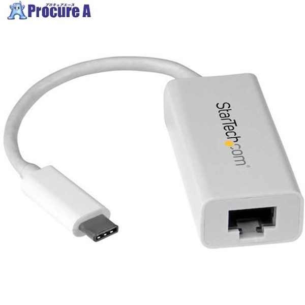 スターテック LANアダプター/USB-C/1x RJ45/10/100/1000 Mbps/ホワイト US1GC30W  1袋  STARTECH.COM社 ▼492-8235