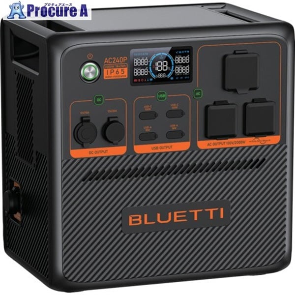 ブルーティ ポータブル電源 AC240P AC240P  1台  BLUETTI JAPAN(株) ▼676-4958