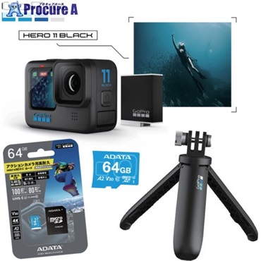 GoPro 【特別セット】HERO11ブラック 延長ポール SDカード付 CHDHX-112-TR2  1S  GoPro，INC ▼674-1674