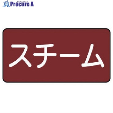 ユニット 配管ステッカー スチーム(小) 40×80 10枚組 AS.2.2S  1組  ユニット(株) ▼745-6751