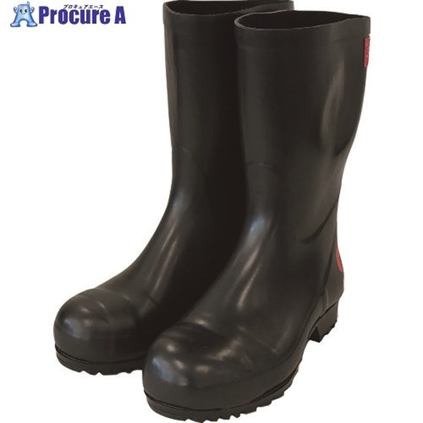 SHIBATA 安全耐油長靴(黒) AO011-24.0  1足  シバタ工業(株) ▼208-3305