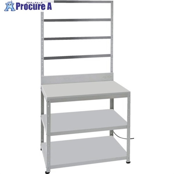 TRUSCO スーパーラックデスク型フリーバー式 コンセント付 アジャスター付 BDD-993B4TNCW  1台  トラスコ中山(株) ◇