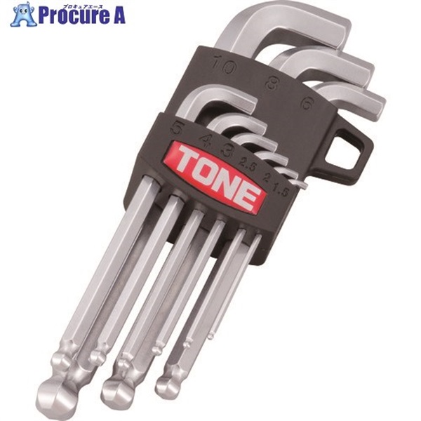 TONE ボールポイント六角棒レンチセット マスターツール首下ショートボールポイントL形レンチセット BS900S