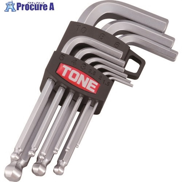 TONE マスターツールボールポイントL形レンチセット BS900