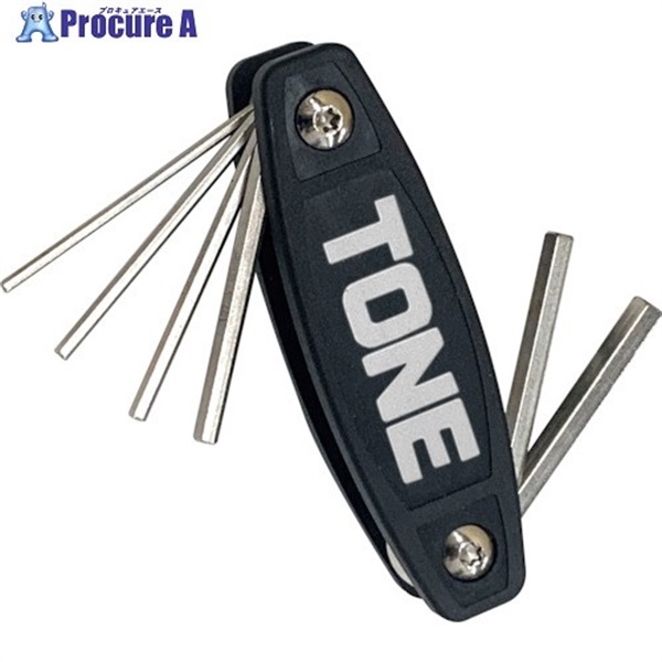 TONE 六角棒レンチ(ナイフ式) ナイフレンチ セット内容2.5、3、4、5、6、8mm AW601