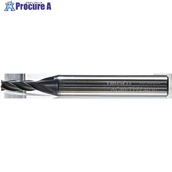TRUSCO エンドミル 超硬スクエアエンドミル(4枚刃・3D・シャープコーナー)20.0 AC40-TPEL4200  1本  トラスコ中山(株)