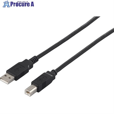 バッファロー USB2.0ケーブル(A to B) 2m ブラック BSUAB220BK  1個  (株)バッファロー ▼452-8226