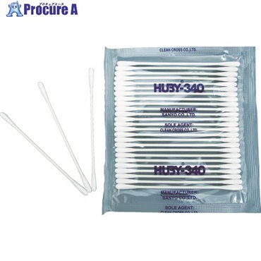 HUBY 3インチ 工業用綿棒(先端砲弾型)BB-001SP (100本入) BB-001SP  1袋 ▼478-6653