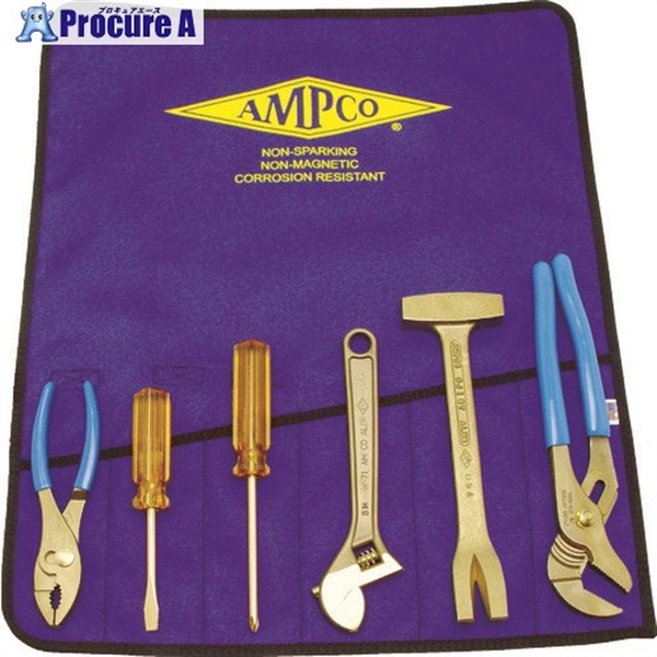 Ampco 防爆6ピース工具セット AMCM-47  1S ▼498-5974