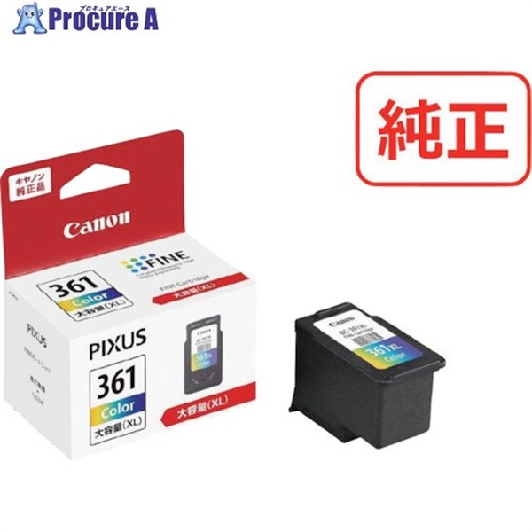 キヤノン FINEカートリッジ BC-361XL 3色カラー BC-361XL 3726C001  1個  キヤノンマーケティングジャパン(株) ▼525-6015