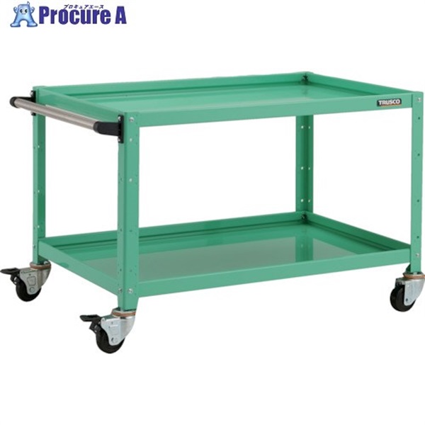 TRUSCO ツールワゴン バーディワゴン 900X600XH600 2段 ヤンググリーン BDW-692-YG  1台  トラスコ中山(株)
