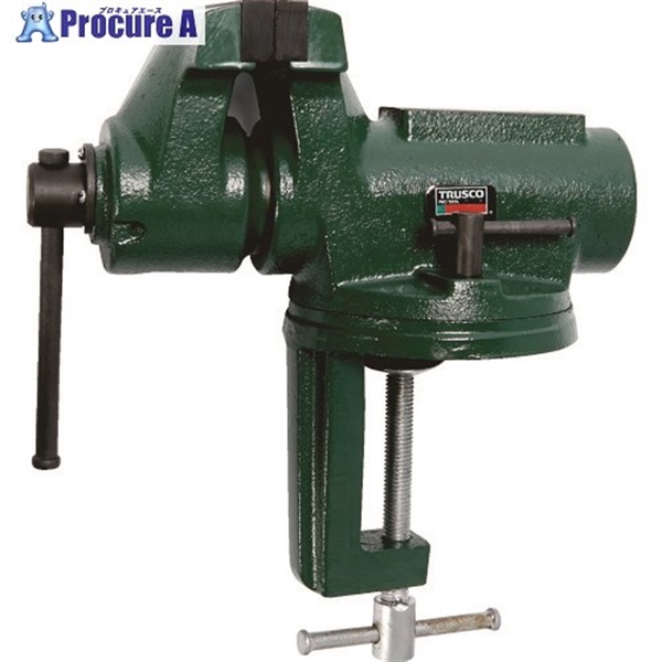 TRUSCO 回転式ベンチバイス 100mm BV-100SN  1台  トラスコ中山(株)