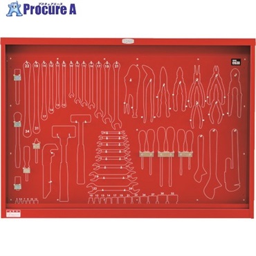 TONE 整備用工具セット サービスボード 間口1086×奥行80×高さ770mm C63B  1個 ◇▼829-2440