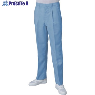 TriApex ESD対策ユニフォーム 男性パンツ JG3502 青 5L JG3502-02-5L  1着  東洋リントフリー(株) ▼382-7396