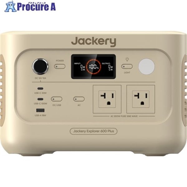 Jackery ポータブル電源 600Plus サンドゴールド JE-600C-SJ  1台  (株)Jackery Japan ▼689-4420