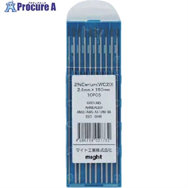 マイト セリウム入電極2.4mm×150mm(10本) TG-152S  1S ▼250-9779