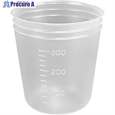 AS ディスポカップ(バキュームタイプ)300mL V-300 目盛付き 5-077-04  1個  アズワン(株) ▼108-2603