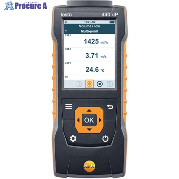 TESTO マルチ環境計測器 testo 440dP 本体(差圧センサ内蔵) 0560 4402  1個 ▼127-2582