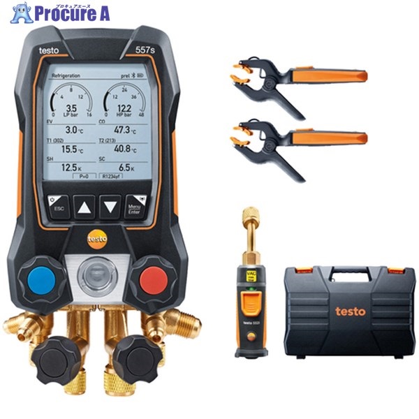TESTO デジタルマニホールド testo 557s セット 0564 5571 55  1S ▼253-4978