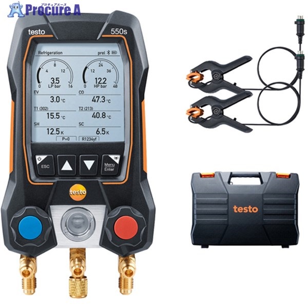 TESTO デジタルマニホールド testo 550s ベーシックセット 0564 5501 55  1S ▼253-8142