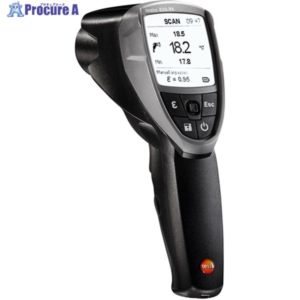 TESTO 赤外放射温度計 testo 835-T1 TESTO835-T1  1個  (株)テストー ▼773-6932