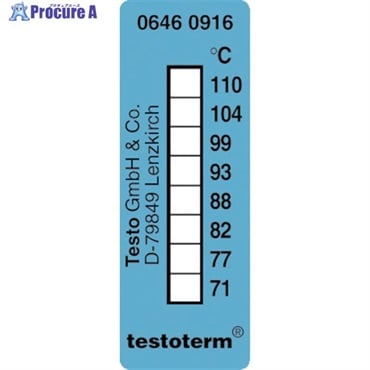 TESTO サーモメーター・テープ 0646.0916 +71-+110  1冊  (株)テストー ▼820-6953