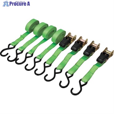 アストロプロダクツ AP ラチェットタイダウン 4m (4本入) RT433 2007000014332  1S  (株)ワールドツール ▼398-1018