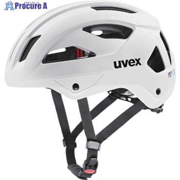UVEX 自転車ヘルメット uvex stride ホワイトマット 56-59 4107140215UVEX  1個 ▼675-9268