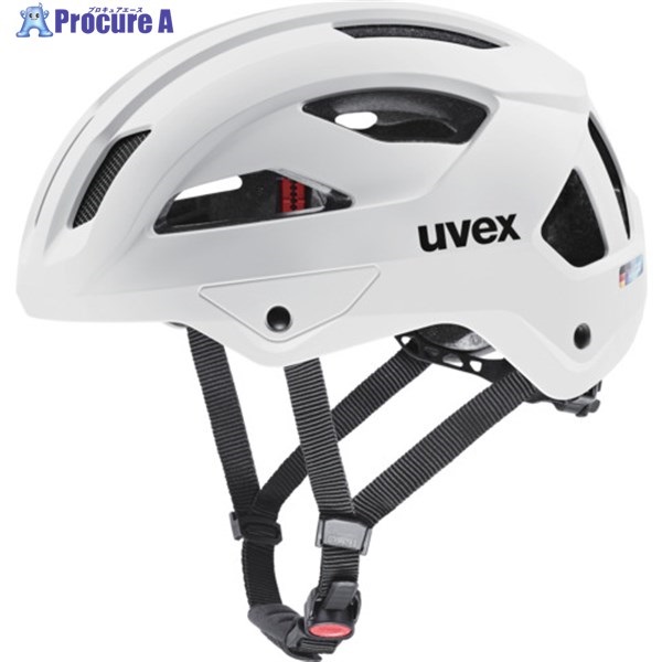 UVEX 自転車ヘルメット uvex stride ホワイトマット 56-59 4107140215UVEX  1個 ▼675-9268