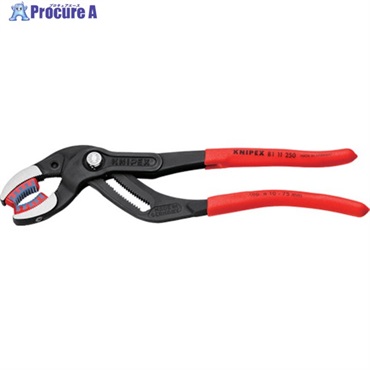 KNIPEX パイププライヤー(プラスチックジョータイプ) 250mm 8111250  1丁  KNIPEX社 ▼125-6284