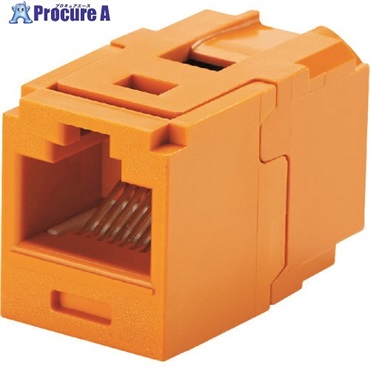 PANDUIT カテゴリ6 JJアダプタ(RJ45中継用ジャック) オレンジ CC688OR  1個  パンドウイットコーポレーション ▼194-9115