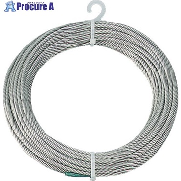 TRUSCO ステンレスワイヤロープ Φ4.0mmX20m CWS-4S20 (4MMX20M)  1巻  トラスコ中山(株) ▼213-4845