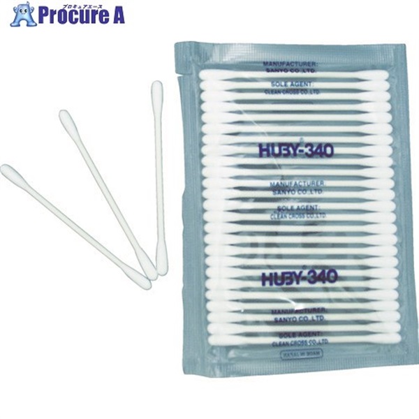 HUBY 3インチ 工業用綿棒(先端砲弾型)CA-002SP (100本入) CA-002SP  1袋 ▼478-6700