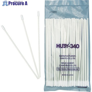 HUBY 工業用綿棒(先端筒型/モーターアッセイ)CA-010SP (50本入) CA-010SP  1袋 ▼478-6769