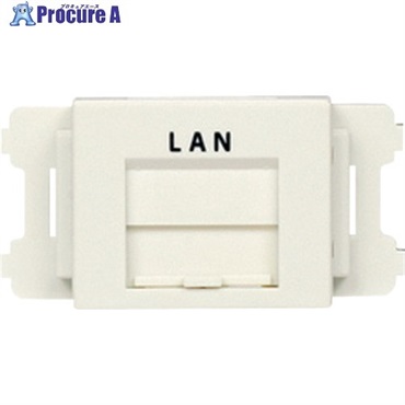 PANDUIT JISプレート用シャッター付きアダプタ 白 LAN (10個入) CMAOSSPLMW-X  1袋  パンドウイットコーポレーション ▼814-6585
