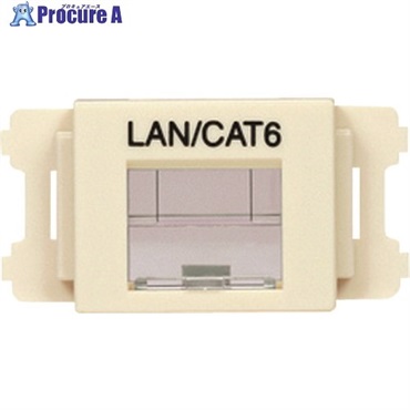 PANDUIT JISプレート用シャッター付きアダプタ オフホワイト LAN・CAT6 (10個入) CMASSP6IW-X  1袋  パンドウイットコーポレーション ▼814-6590