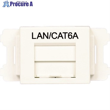 PANDUIT JISプレート用シャッター付きアダプタ 白 LAN・CAT6A (10個入) CMAOSSP6AMW-X  1袋  パンドウイットコーポレーション ▼825-7250