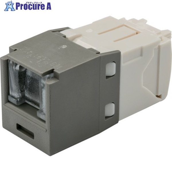 PANDUIT カテゴリ6 シャッター付モジュラージャック ライトグレー CJH688TGIG  1個  パンドウイットコーポレーション ▼828-5890