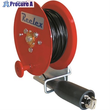 Reelex アースリール 0.75SQ×35m 50Aアースクリップ付 ER-435M  1台  中発販売(株) ▼851-3621