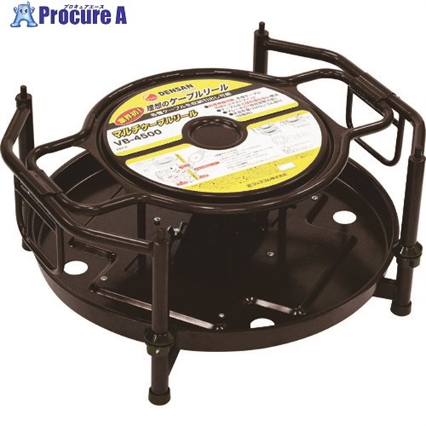 DENSAN マルチケーブルリール VB-4500  1個  ジェフコム(株) ▼112-2639