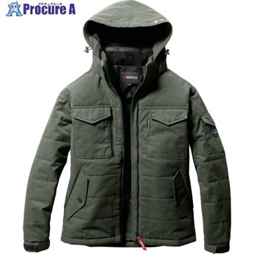 BURTLE 防寒ジャケット5050-14-3XLミルスグリーン 5050-14-3XL  1着  (株)バートル ▼685-4430