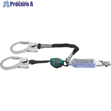 タイタン ハーネス用 ロック機構付き巻取＋伸縮式ダブルランヤード  HL-MRZW-1.3-130 130kg仕様 HL-MRZW-1.3-130  1本  サンコー(株) ▼442-4519