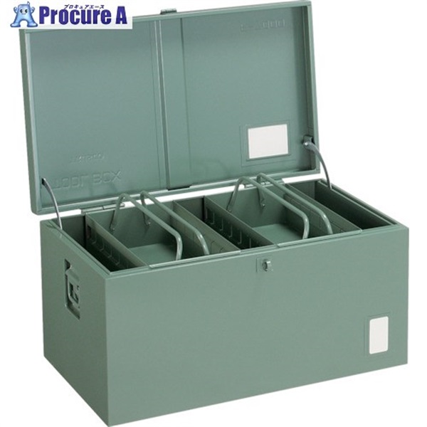 TRUSCO 中型車載用工具箱 中皿付 700X420X370 F-7000 (ナカザラツキ)  1台  トラスコ中山(株)