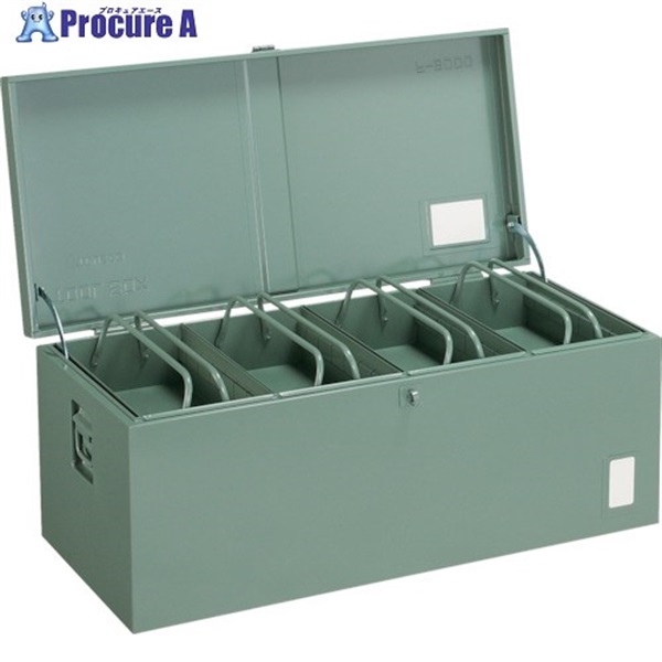 TRUSCO 中型車載用工具箱 中皿付 900X420X370 F-9000 (ナカザラツキ)  1台  トラスコ中山(株) ◇