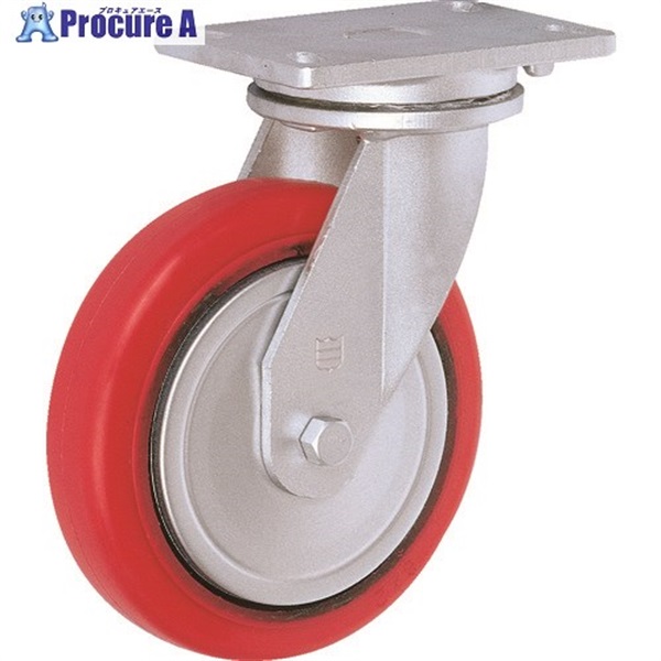TRUSCO 重量キャスター 自在 150MM 耐湿ウレタン車輪360KGF HR/HM150360PCI-TG  1個  トラスコ中山(株)
