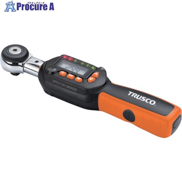 TRUSCO ヘッド交換式ラチェットデジタルトルクレンチ 差込角9.5mm 6〜30Nm HDT3-030C  1個  トラスコ中山(株)